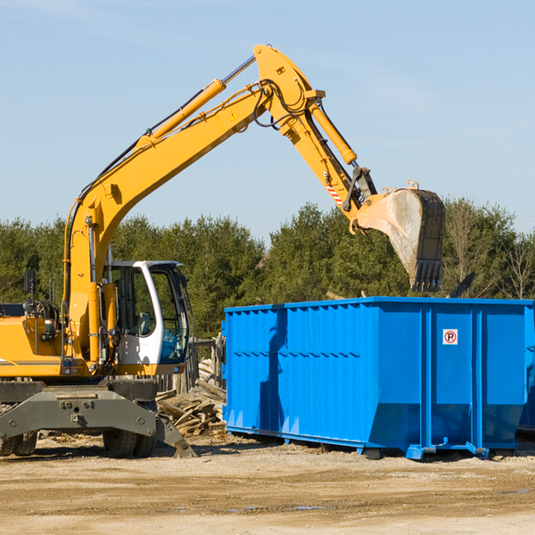 can i pay for a residential dumpster rental online in Tainter Lake